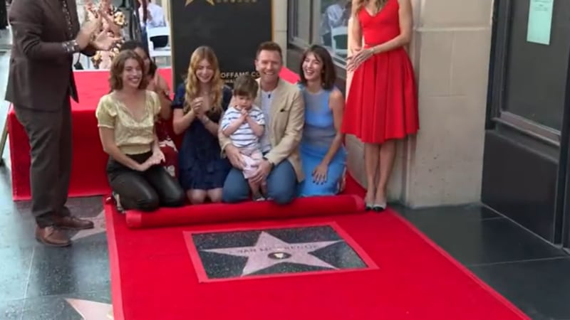 Scottish actor Ewan McGregor was honored with a star on the Hollywood Walk of Fame.