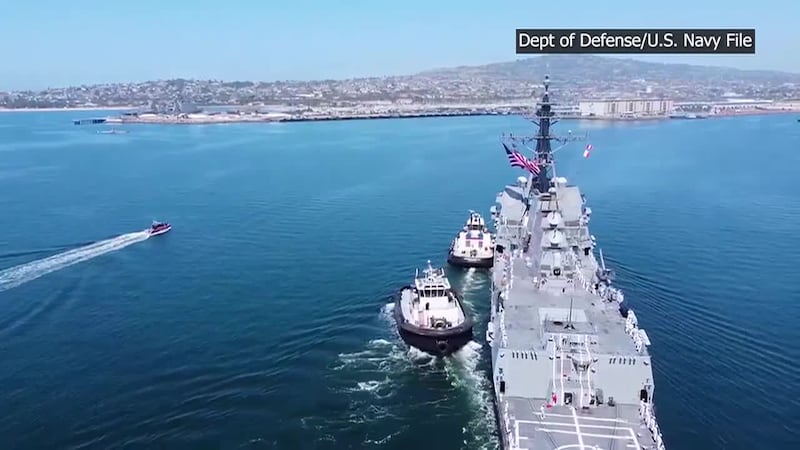 The U.S. military said it will enforce a blockade on all traffic entering and leaving Iranian...